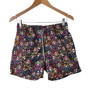 MayaGuana Luchador Lucia Libra Masks Swim Trunks Men’s XS